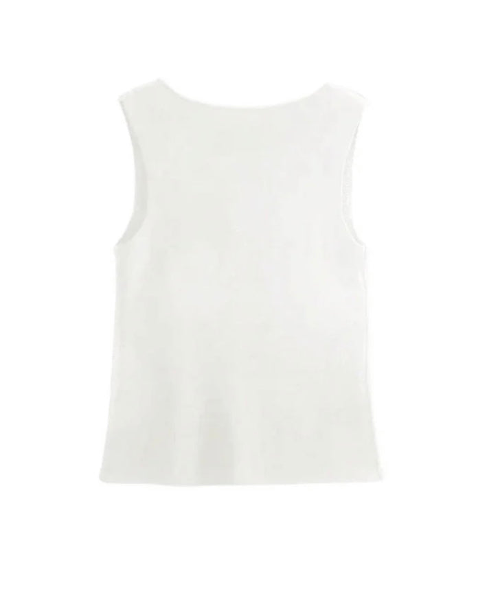 Chérie Knit Button Top