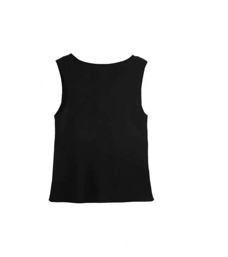 Chérie Knit Button Top