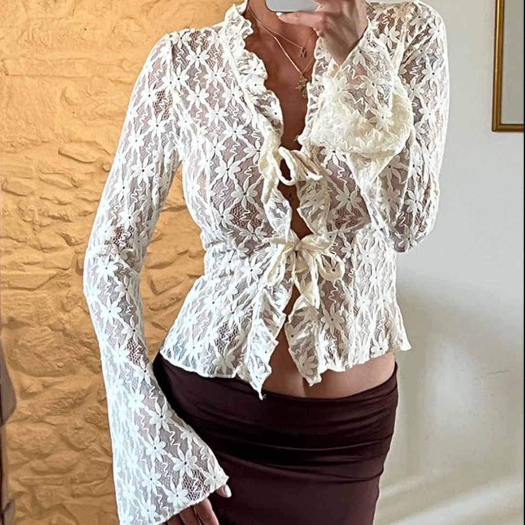 Elegante Spitzenbluse