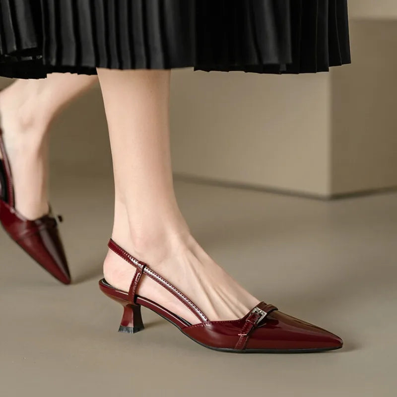 Midnight Luxe - Glossy Pumps