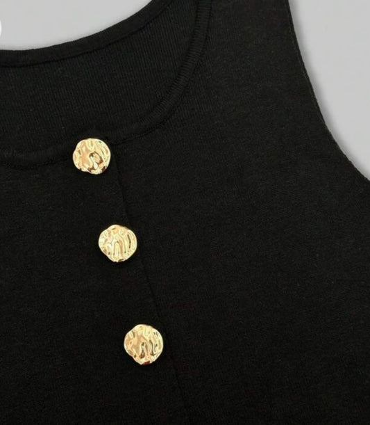 Chérie Knit Button Top