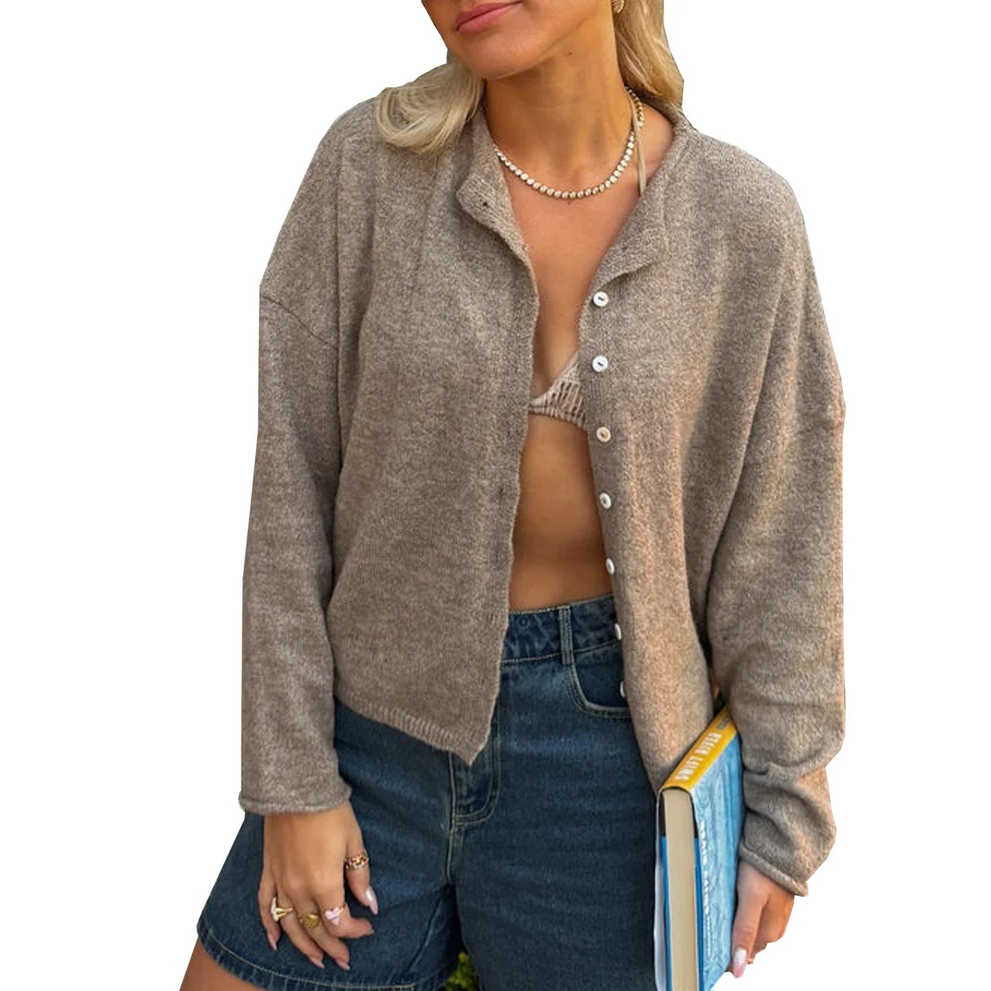 Damen Strick-Cardigan