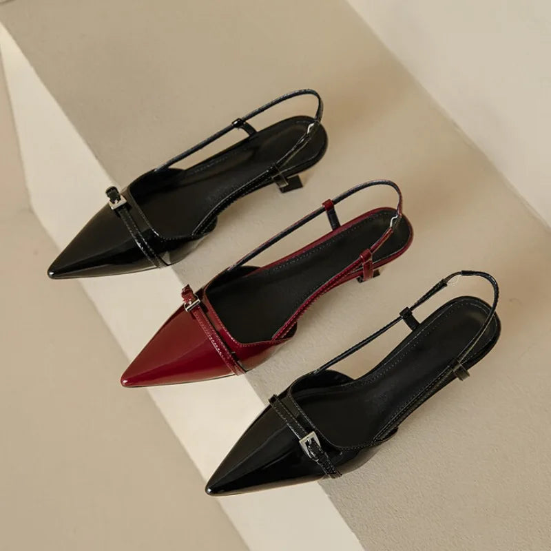 Midnight Luxe  - Glossy Pumps