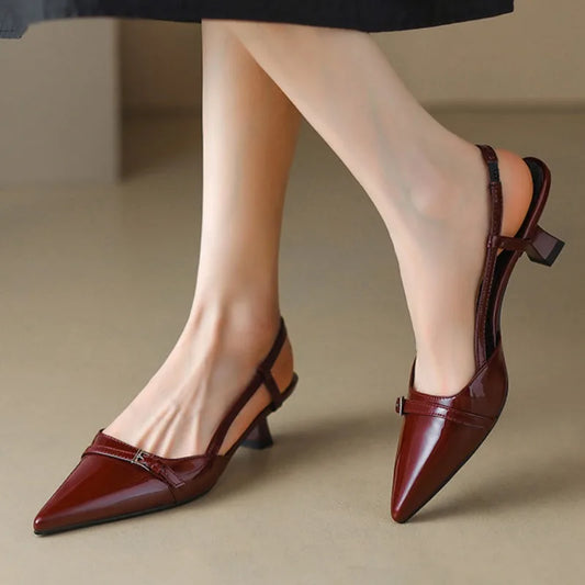 Midnight Luxe  - Glossy Pumps